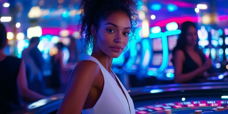 Tampilan permainan kartu live dengan dealer profesional di studio nadim slot